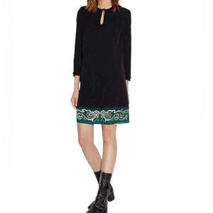 🆕 NWT COACH Feather Jacquard Print Silky Dress Size 2